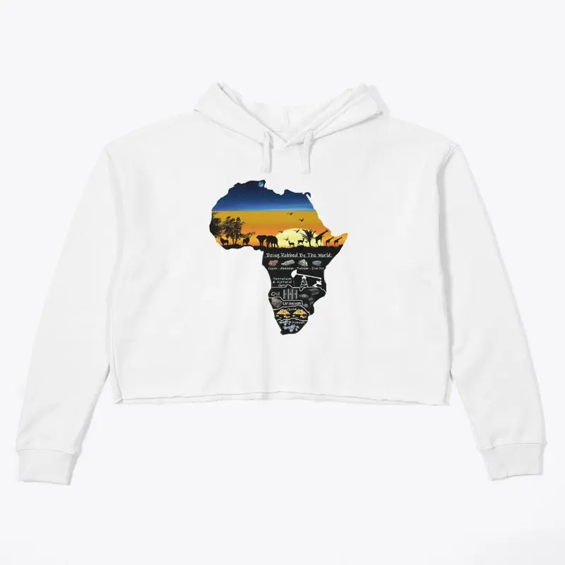 Cool Africa Female Crop Top (White)